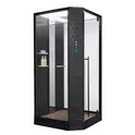 Душевая кабина прямоугольная с паром Orans SR-89101RS/LS Black  L/R