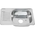 Мойка 6642 U MELANA 0,6/0,8/160 врезная  с сифоном