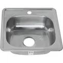 Мойка 4848 MELANA 0,6/160 врезная  с сифоном