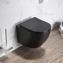 Унитаз Ceruttispa TICINO Aria MB CT8918 подвесной безободковый черный матовый