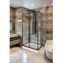 Душевой уголок QZ71B/QZ81B  PARLY низкий поддон