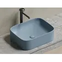 Умывальник чаша Ceramica Nova накладная прямоугольная (цвет Серо-Голубой Матовый) Element 505*380*150мм