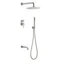 Душевая система встраиваемая  Boheme UNO 464-2-NB никель глянцевая