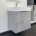 Подвесная тумба-умывальник Comforty Асти-60П бетон светлый с раковиной CF3WL032