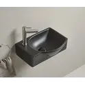 Подвесная черная матовая раковина для ванной Gid Bm9276 L/R