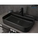 Накладная черная матовая раковина для ванной Gid Bm9660