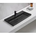 Встраиваемая сверху черная матовая раковина для ванной Gid Bm5580s