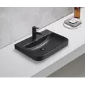 Встраиваемая сверху черная матовая раковина для ванной Gid Bm9560s