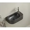 Подвесная черная матовая раковина для ванной  Gid Bm9274L/R