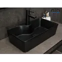 Накладная черная матовая раковина для ванной Gid Bm9092