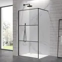 Душевая перегородка RGW WA-09B ребристое/черный