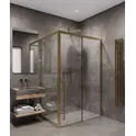 Timo душевое ограждение  TDSS-/17C-8L/R, раздвиж , проф матовое золото