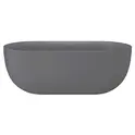 Акриловая ванна AVS Сильва 170x80 серая матовая с донным клапаном