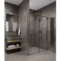 Timo Душевая дверь TDSS-/13C-8L/R  раздвиж, проф никель, стекло проз 8 мм