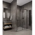 Timo Душевая дверь TDSS-/03C-8L/R, раздвиж , проф черный, стекло проз 8 мм