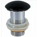 Донный клапан для раковины CeramaLux RD018 чёрный без прелива