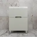 Тумба напольная Style line "Матис " с раковиной ASTI (2 ящика), ОЛИВА, ЭМАЛЬ