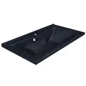 Раковина для ванной Uperwood Elen  черный , с накладкой для слива