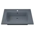 Раковина для ванной  Uperwood Parma Quartz, серая матовая, бетон