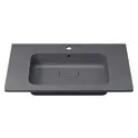 Раковина для ванной кварцевая Uperwood Lagoon Quartz 80 серая матовая (серый шелк)