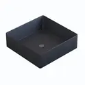 Раковина накладная бетонная Uperwood Square 39х39х12 см, квадратная, графит