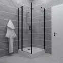 Душевое ограждение  Triton "ЙОТА-БЛЭК" (низкий поддон) 90х90 квадрат