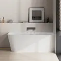 Ванна из искусственного камня ABBER Stein AS9680 L/R белая матовая