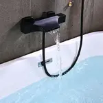 Смеситель для ванны и душа ACWEN 80105BS черный матовый