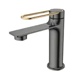 Смеситель для раковины ACWEN- 11111QL оружейная сталь/бронза