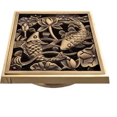 Насадка с рамкой и дизайн-решеткой Рыбы Bronze De Luxe