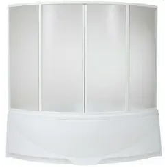 Шторка для ванны BAS Дрова 160х145