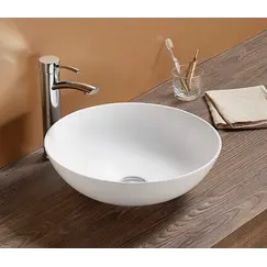 Раковина накладная круглая CeramaLux 104