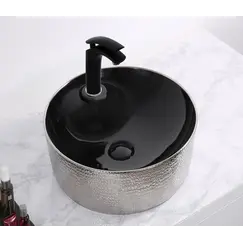 Раковина накладная круглая CeramaLux LuxeLine D1306H