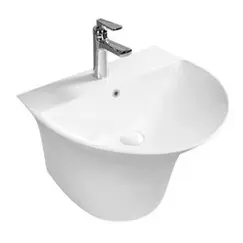 Умывальник подвесной полукруглый CeramaLux NB165