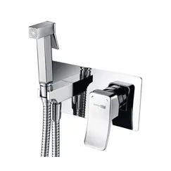 Встраиваемый смеситель для душа с гигиенической лейкой WasserKRAFT Aller 1060 10638