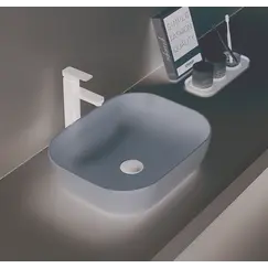 Раковина для ванной накладная прямоугольная CeramaLux 78104