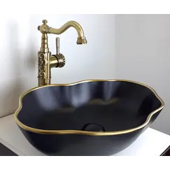 Раковина-чаша  Bronze De Luxe Black Orchid