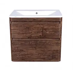 Тумба подвесная с раковиной Style Line  Атлантика, PLUS, старое дерево