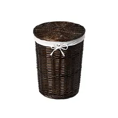 Плетеная корзина для белья с крышкой WasserKRAFT Elbe WB-740-L