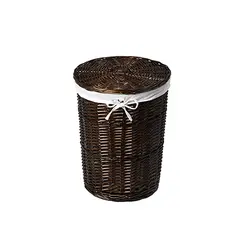 Плетеная корзина для белья с крышкой Wasserkraft Elbe WB-740-M