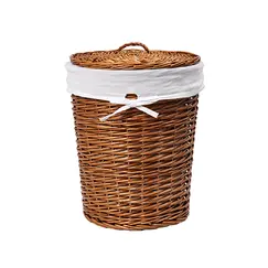 Плетеная корзина для белья с крышкой  WasserKRAFT Leine WB-350-L