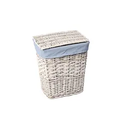 Плетеная корзина для белья с крышкой WasserKRAFT Lippe WB-450-S