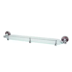 Полка стеклянная с бортиком WasserKRAFT Regen  K-6944