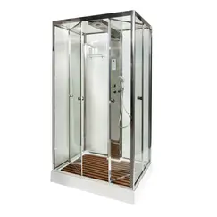 DTO Душевая кабина Z122 ESPOO/STEAM 120х90 прозрачное/низкий