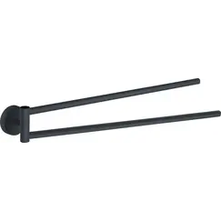 Gedy G-Eros  полотенцедержатель двойной поворотный   черный матовый