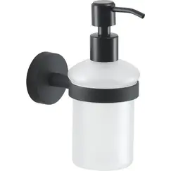 Gedy G-Eros  настенный стеклянный дозатор   черный матовый