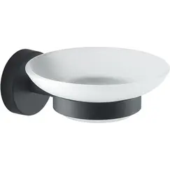 Gedy G-Eros  настенная стеклянная мыльница   черный матовый