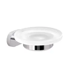 Gedy G-Bernina  настенная стеклянная мыльница   хром