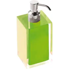 Gedy G-Rainbow  настольный дозатор с загнутым носом   хром - зеленый