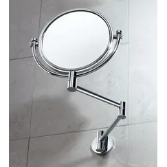 Gedy G-Michel настенное косметическое зеркало с 2-х кратным увеличением , хром